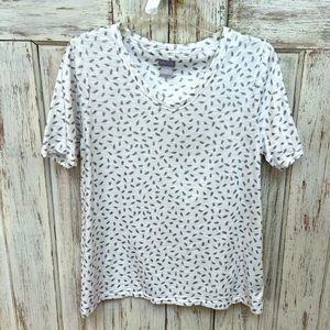 J. Jill Short-Sleeve V-Neck Tee NWOT Size 1